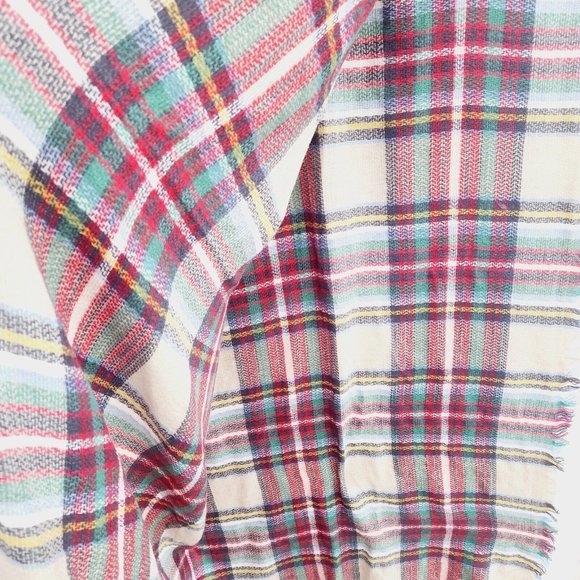 New Women's Scarf multicolor Checkered Print Fashion Long One Size - Picture 2 of 4